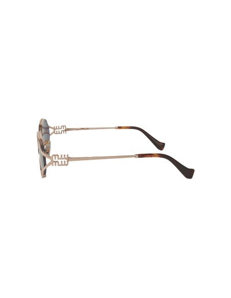 Miu Miu MU 52YS ZVF-1V1 Oval Shape Pink Gold Blue