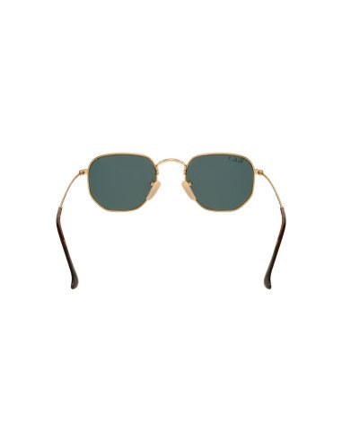 Ray Ban Rb3548n 001/58 Hexagonal Flat Negro G-15 Dorado Polarizado ...