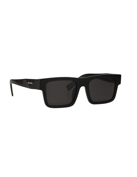 Prada SPR 19WS 1AB-5S0 Square Shape Black Silver