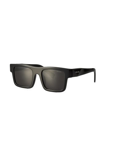 Prada SPR 19WS 1AB-5S0 Square Shape Black Silver