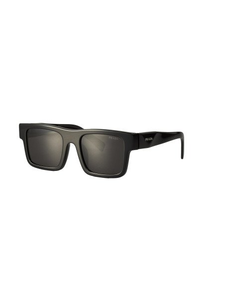 Prada SPR 19WS 1AB-5S0 Square Shape Black Silver