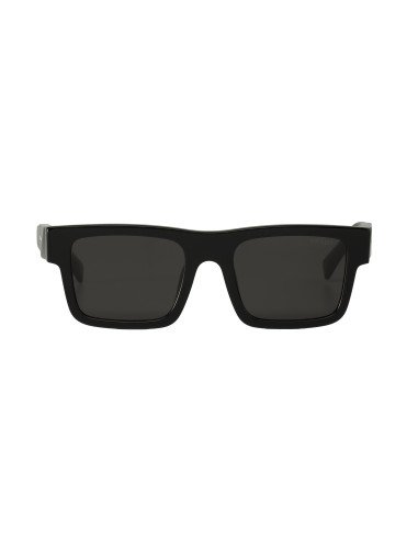 Prada SPR 19WS 1AB-5S0 Square Shape Black Silver