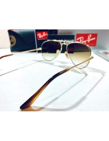 Ray Ban Rb3689 906447 New Aviator Cafe Polarizado Dorado | Sunnies.uno