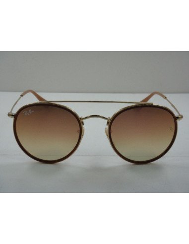 Ray Ban Rb3647n 001/7o Round Double Bridge Rosa Espejo Dorad | Sunn...