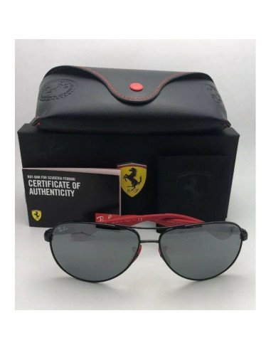 Ray Ban RB8313M 003/H0 Aviator Scuderia Ferrari Fibra de carbono | ...