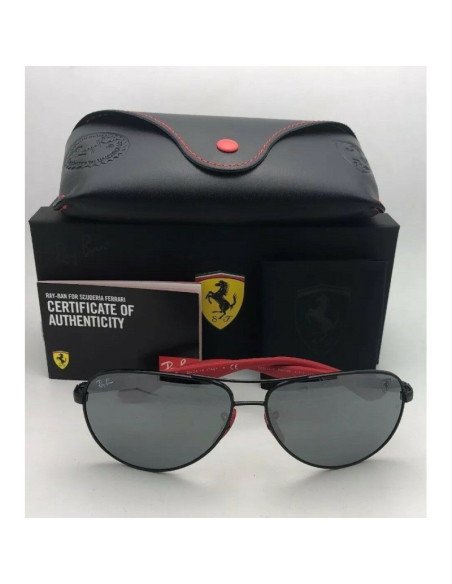 Ray Ban RB8313M 003/H0 Aviator Scuderia Ferrari Fibra de carbono | ...
