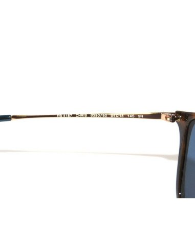 Ray Ban Rb4187 601/55 Chris Negro Mate Azul espejo | Sunnies.uno