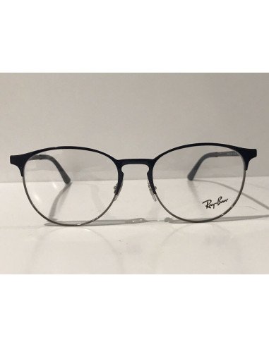 Ray Ban Oftalmico Rb6375 2981 Round Metal Azul Plateado | Sunnies.uno