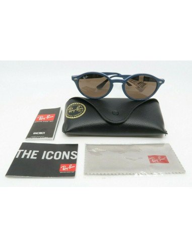 Ray Ban Rb4315 6380/73 Oval acetato Azul Cafe Original | Sunnies.uno