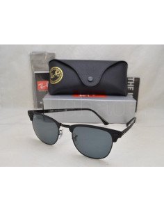Ray Ban Rb3716 186/r5 Clubmaster Metal Negro Matte Gris | Sunnies.uno 2