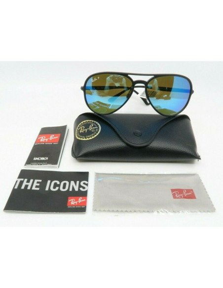 Ray Ban Rb4320-CH 601-S/A1 Aviator Chromance Azul Espejo Negro | Su...